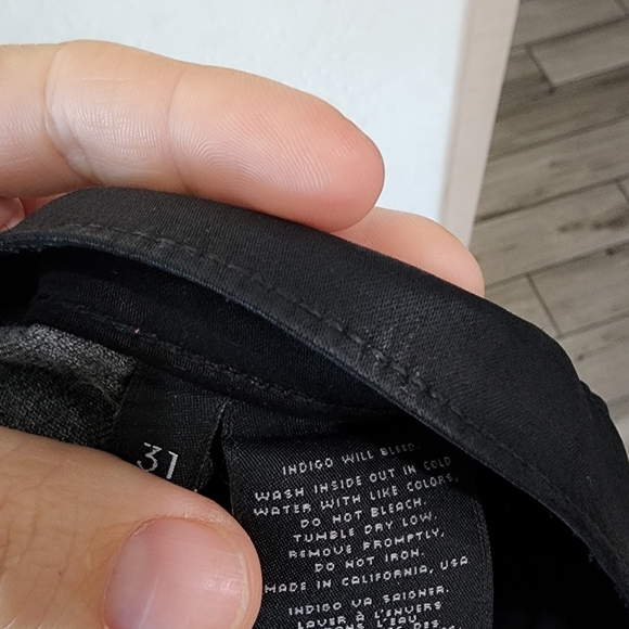 JBrand Maria High Rise Black Coated Jeans - Picture 4 of 6